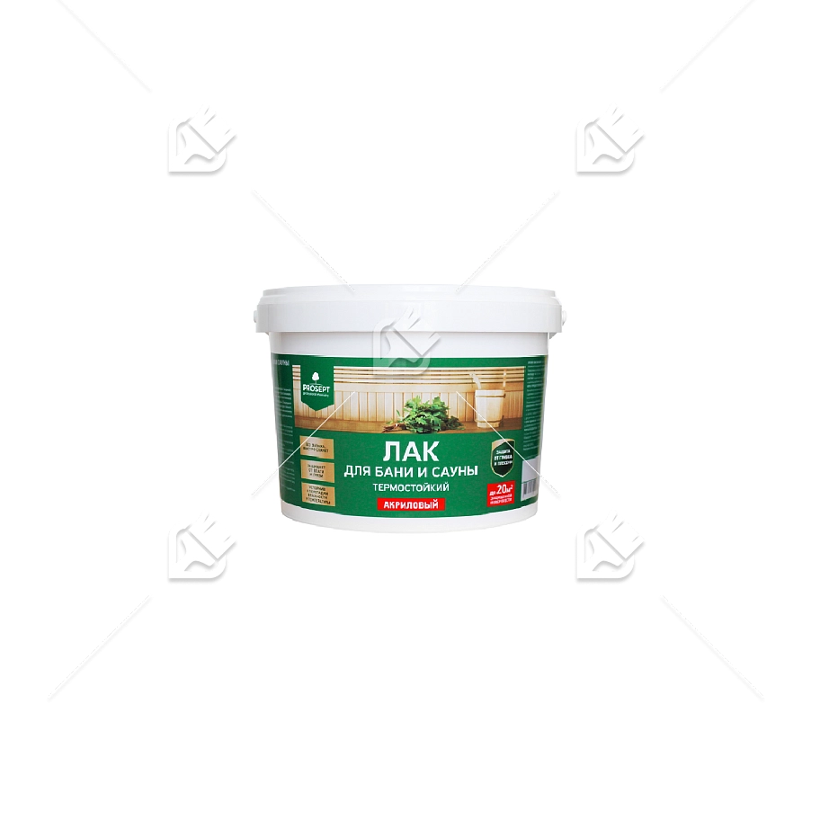 Лак термостойкий для бани и сауны Prosept 2 л