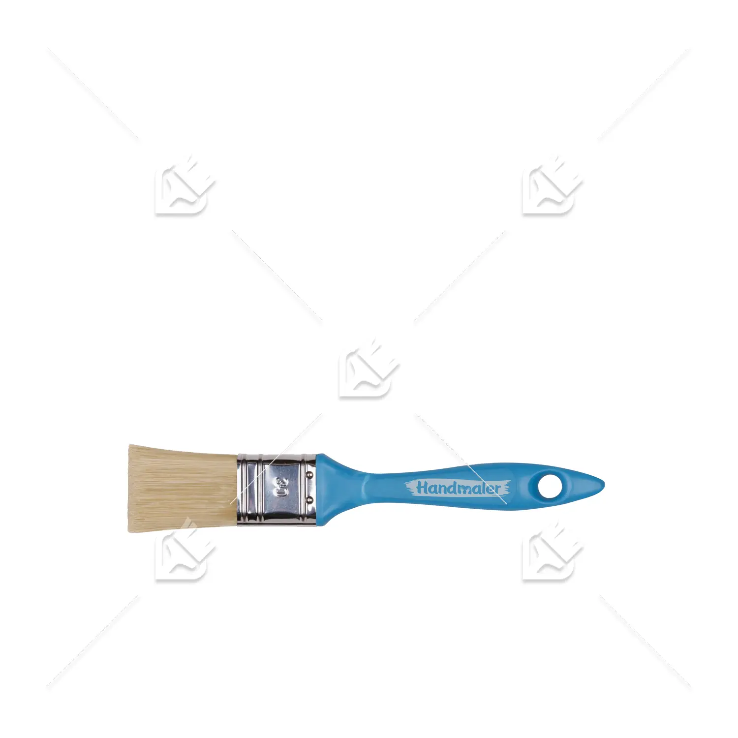 Кисть плоская Handmaler Blue искусственная щетина пластиковая ручка 30 мм.
