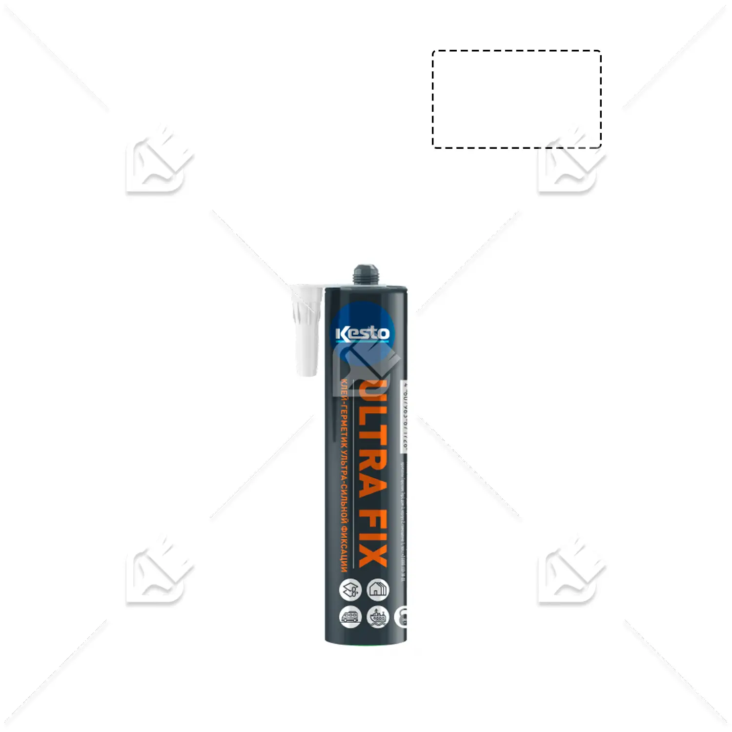 Клей герметик ультра сильный Kesto Ultra Fix белый 310мл.