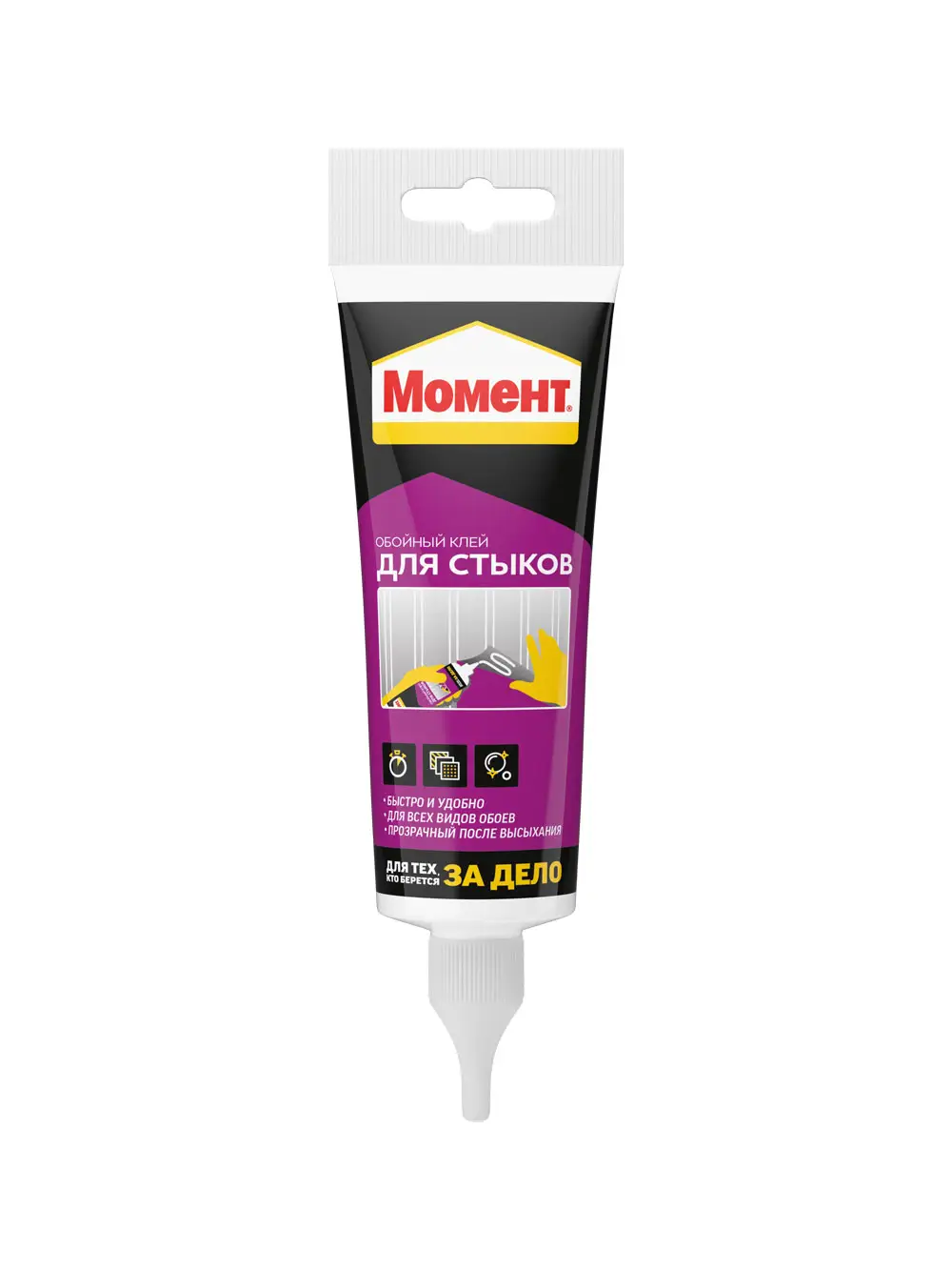 Клей обойный для стыков обоев полимерный Момент 120 г.