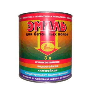 Эмаль для бетонных полов (зеленая 1л) Новбытхим