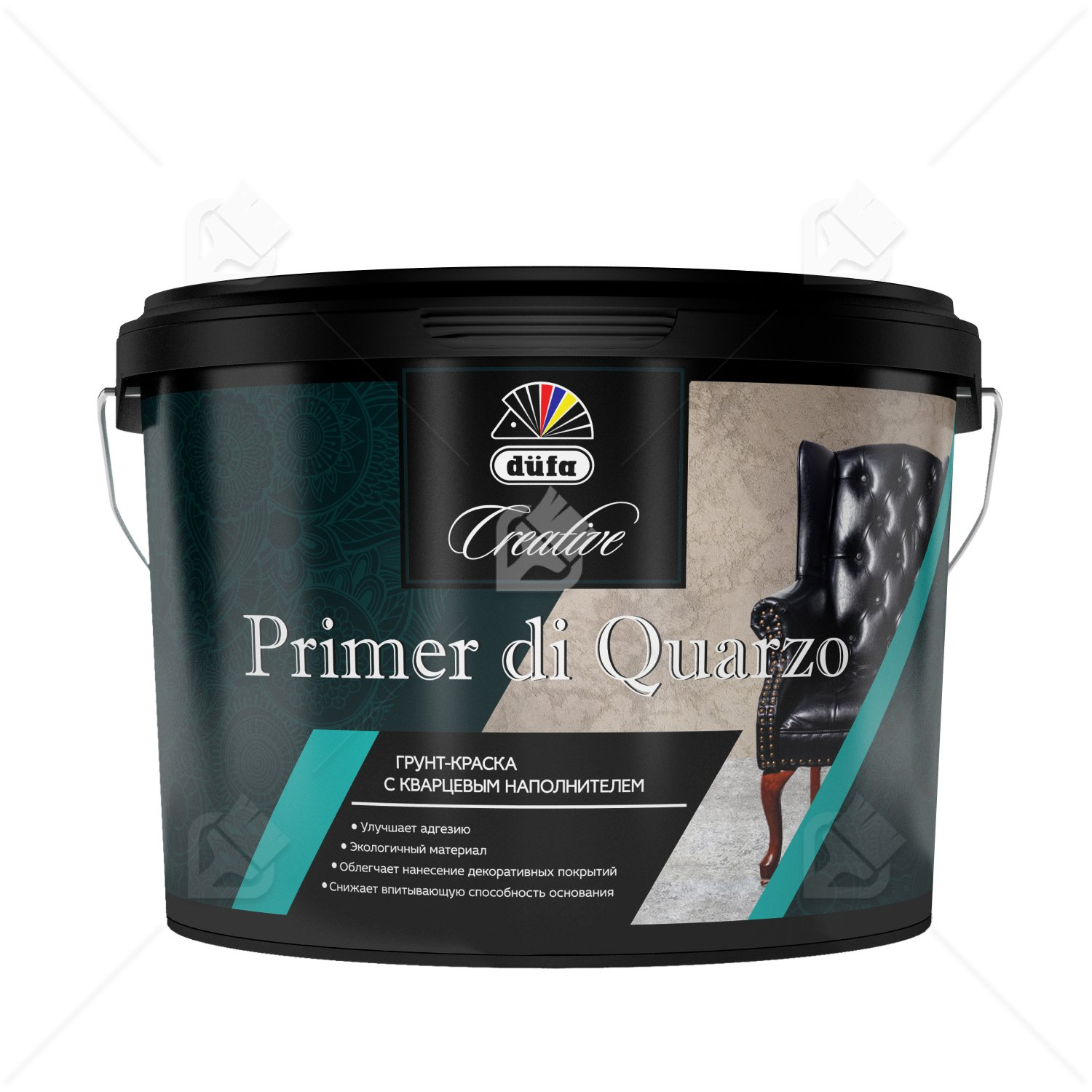 Грунт под покрытие декоративное кварцевый Dufa Creative Primer Di Quarzo матовый 5 л.