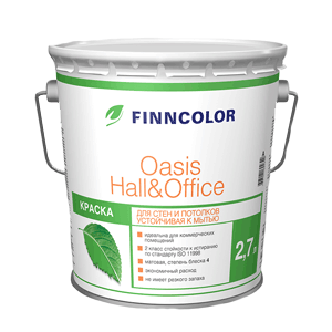 Краска OASIS HALL & OFFICE A гл/мат 2,7л