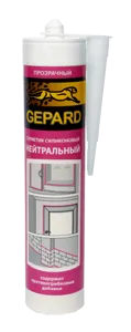 Герметик силиконовый нейтральный Gepard CSS 764 бесцветный 600 мл.