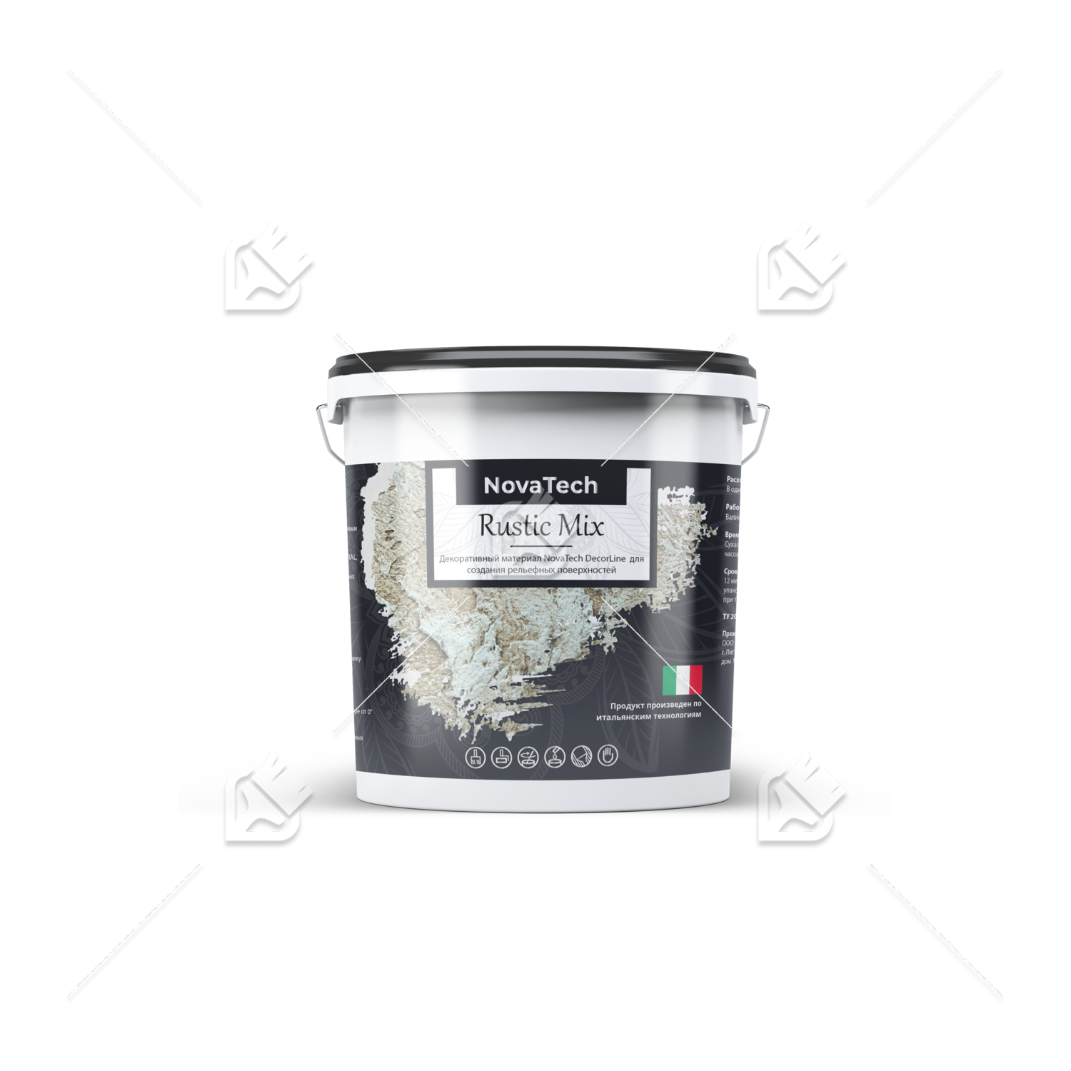 Штукатурка декоративная NovaTech Rustic Mix 16 кг