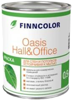 Краска OASIS HALL & OFFICE A гл/мат 0,9л