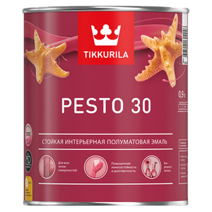 Эмаль универсальная Tikkurila PESTO 30 A полуматовая 2,7л