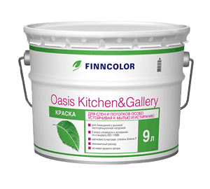 Краска OASIS KITCHEN & GALLERY A мат 9л