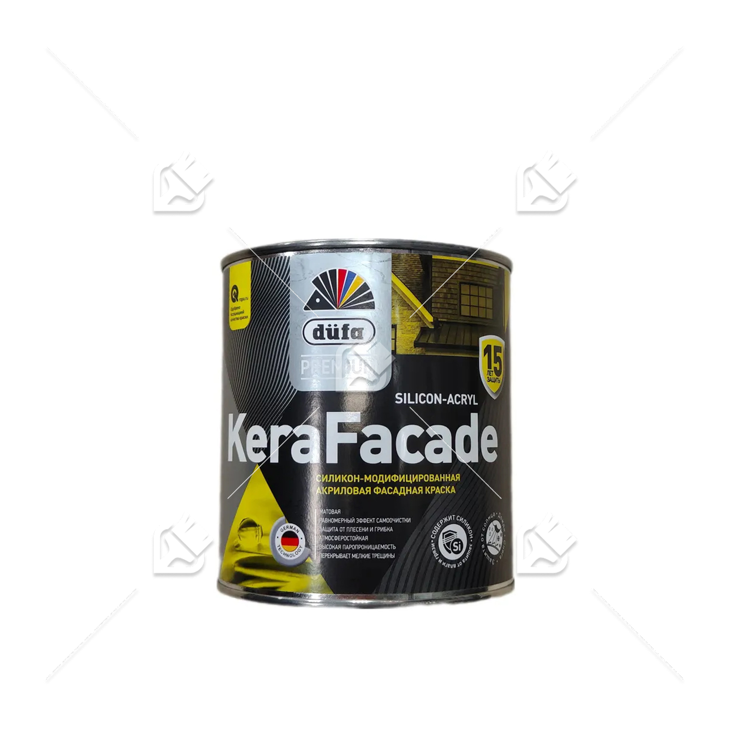 Краска фасадная акриловая силикон-модифицированная Dufa Premium Kerafacade матовая база 3 0,9 л