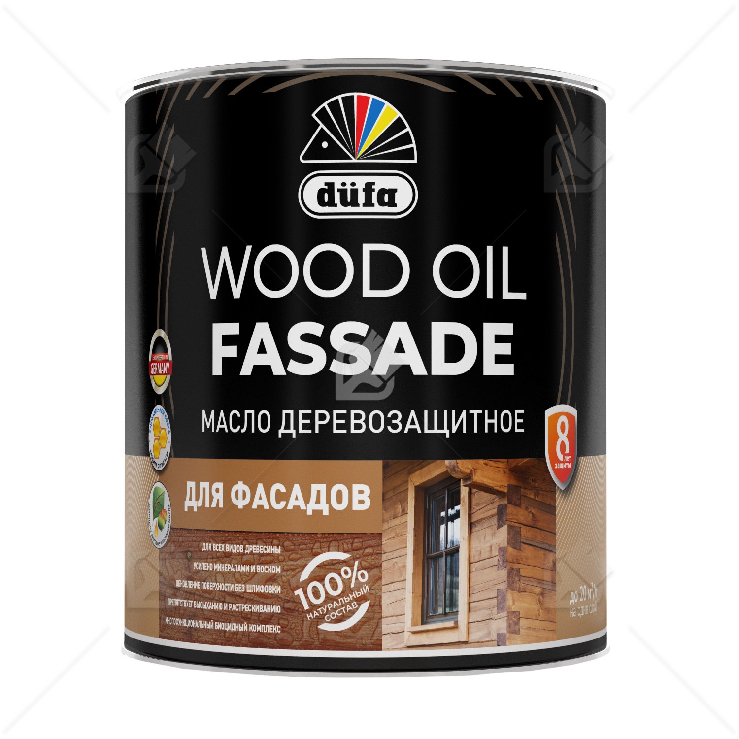 Масло деревозащитное для фасадов Dufa Wood Oil Fassade лиственница 0,9 л.