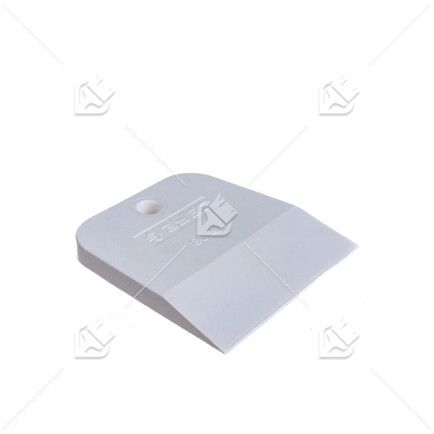 Шпатель Зубр Мастер резиновый, белый 80 мм.