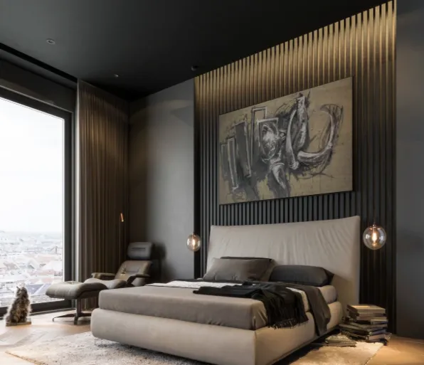 Темные тона и черный цвет в интерьере