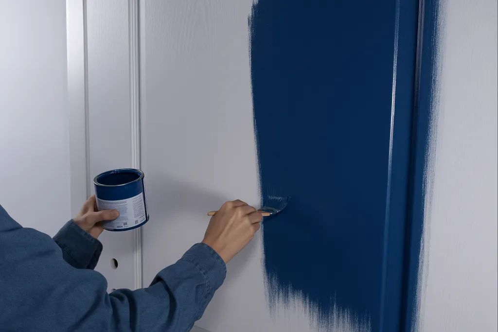 Покраска Двери Тёмно-синим.png