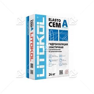 Гидроизоляция эластичная двухкомпонентная на цементной основе Litokol Elastocem компонент А 24 кг