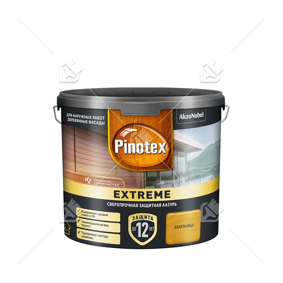 Пропитка декоративная для защиты древесины Pinotex Extreme калужница полуматовая 2,5 л