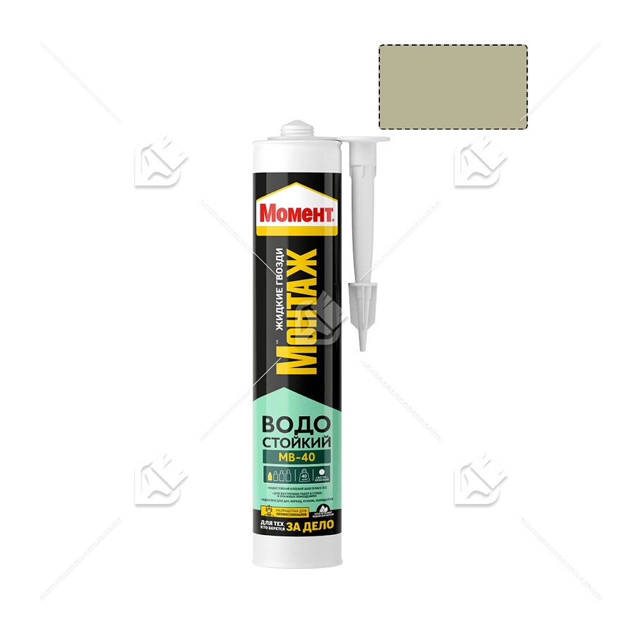 Клей монтажный универсальный водостойкий Момент Монтаж МВ-40 300 г.