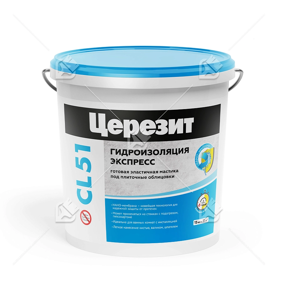 Мастика гидроизоляционная полимерная Церезит CL 51 15 кг