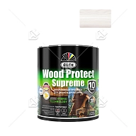 Пропитка декоративная для защиты древесины Dufa Wood Protect Supreme белая 0,75 л