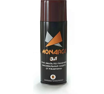Грунт-эмаль по ржавчине аэрозольный акриловый Eastbrand Monarca RAL8017 шоколадно-коричневый 520 мл.