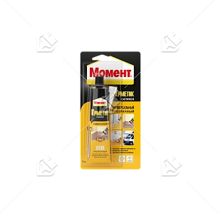 Герметик силиконовый универсальный Момент прозрачный 70 мл