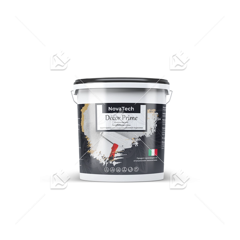 Грунт под покрытие декоративное с кварцевым наполнителем NovaTech Décor Prime 7 кг