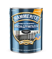 Краска для металлических поверхностей алкидная Hammerite молотковая черная 5 л.