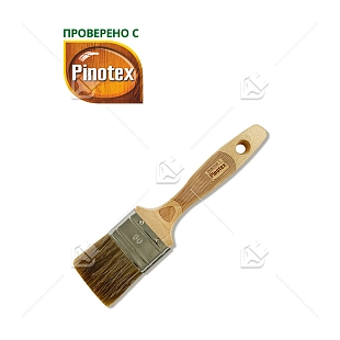 Кисть плоская Handmaler PRO GREEN смешанная щетина буковая ручка 50 мм.