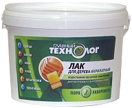 Лак для дерева акрилатный Главный Технолог орех 1 кг.