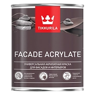 Краска фасадная Tikkurila Facade Acrylate A глубокоматовая 0,9л