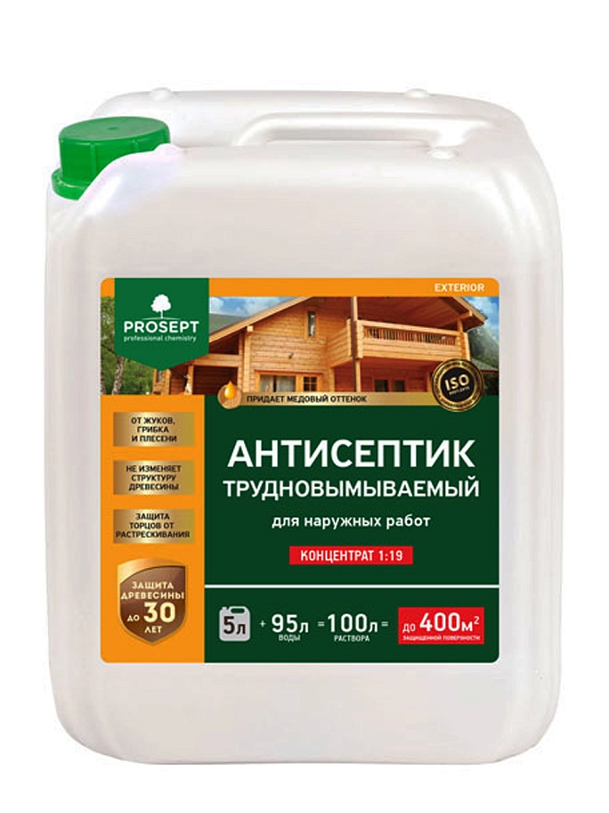 Prosept Exterior / Просепт Экстерьер Антисептик защитный для древесины водный