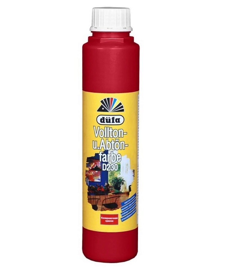 Колорант водно-дисперсионный Dufa Vollton und Abtonfarbe D230-0103 красный 750 мл.