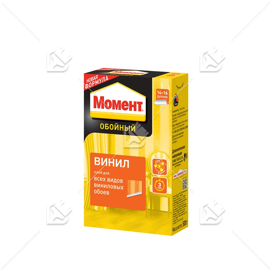 Клей обойный для виниловых обоев Момент Винил 500 г