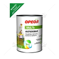 Эмаль универсальная акриловая Ореол глянцевая база С 0,8 кг.