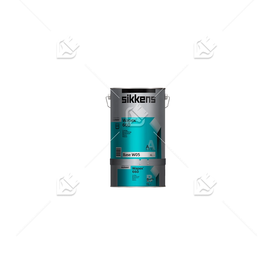 Покрытие эпоксидное для пола и стен Sikkens Wapex 660 SET полуматовое база BS W05 5 л.
