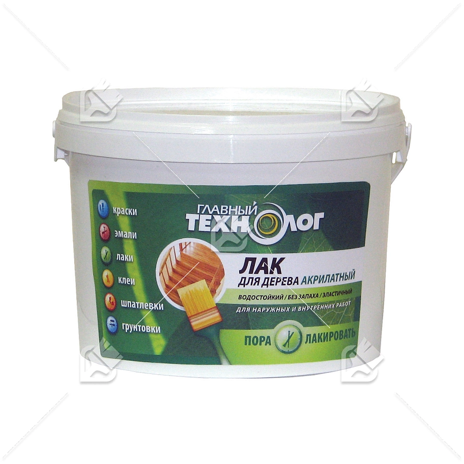 Лак для дерева акрилатный Главный Технолог красное дерево 1 кг.