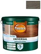 Pinotex Universal 2 в 1 универсальная пропитка для древесины Скандинавский серый 2,5 л