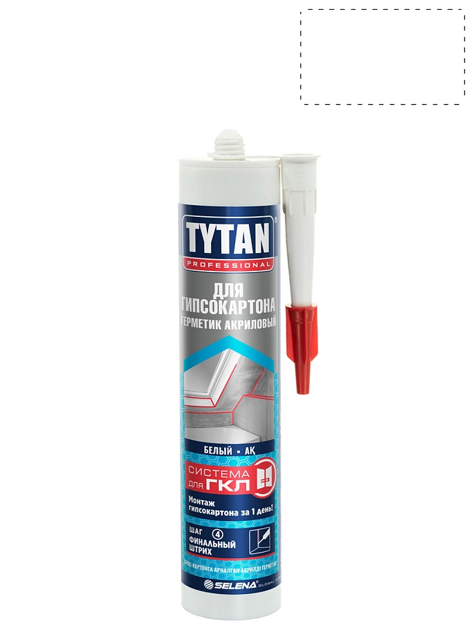 Герметик акриловый для гипсокартона TYTAN Professional  280 мл