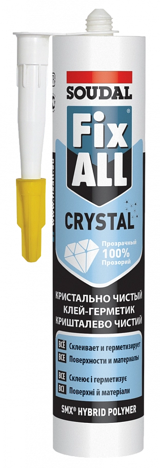 Soudal Fix All Crystal / Соудал Фикс Олл Кристал Клей-герметик универсальный