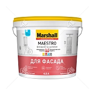 Краска фасадная акриловая Marshall Maestro глубокоматовая база BW 4,5 л.