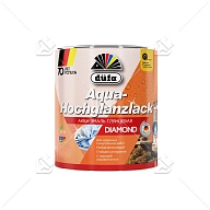 Эмаль для дерева и металла акриловая Dufa Aqua-Hochglanzlack глянцевая белая 0,75 л
