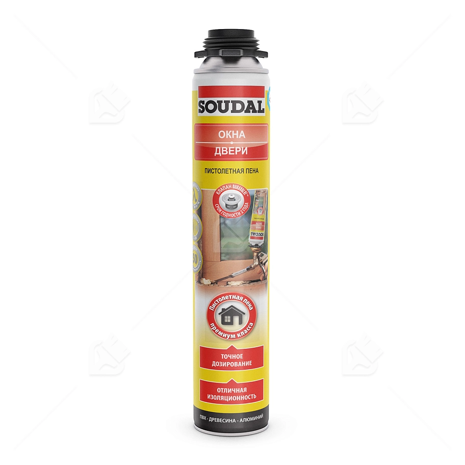 Пена профессиональная Soudal Yellow зимняя 750 мл.