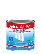 Эмаль для радиаторов Alpa Alpalaque полуматвая белая 2,5 л.