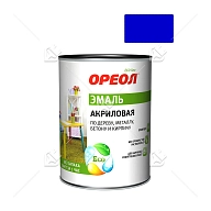 Эмаль универсальная акриловая Ореол глянцевая синяя 0,9 кг.