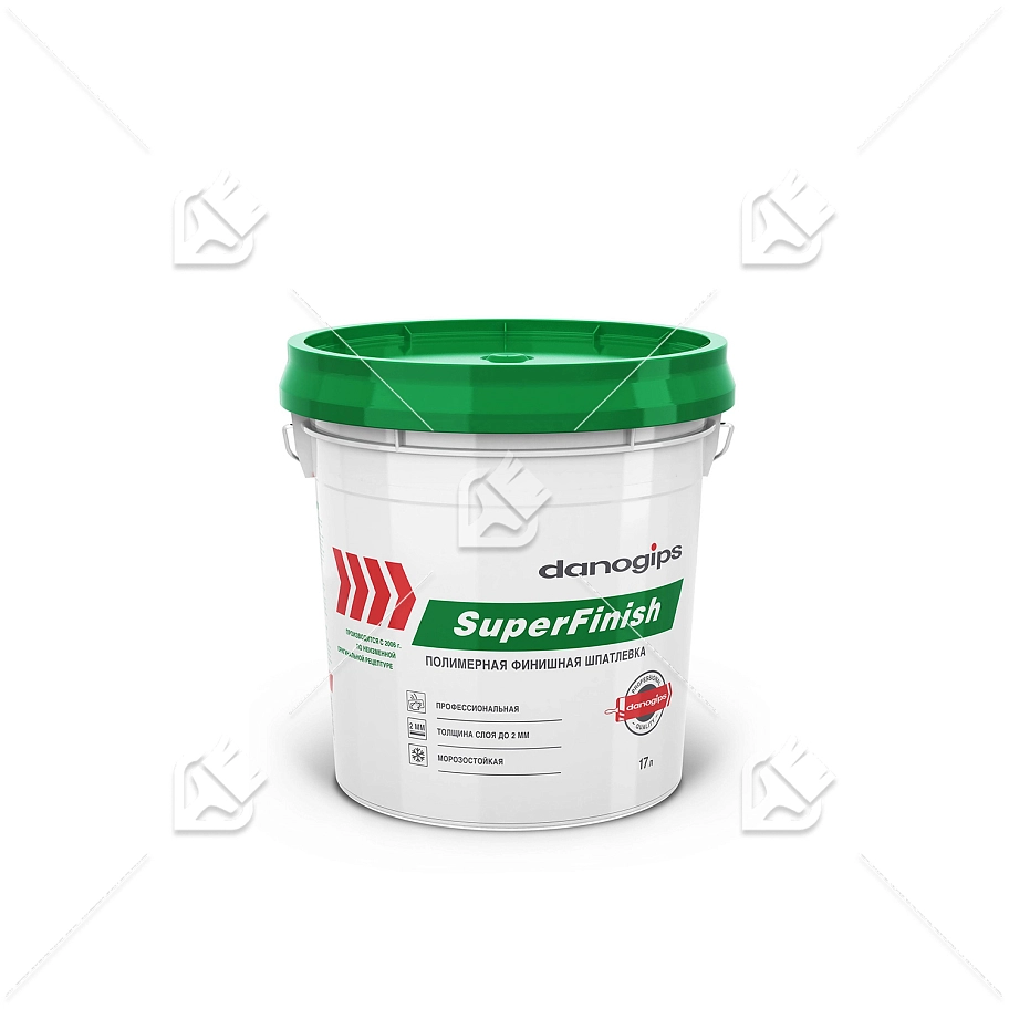 Шпатлевка для внутренних работ полимерная Danogips SuperFinish (17л/28кг)