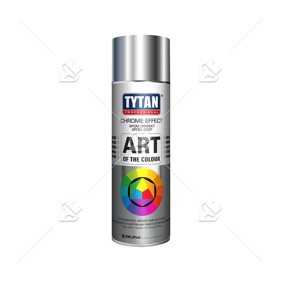 Краска универсальная аэрозольная акриловая Tytan Professional Art of the colour глянцевая хром 400 мл.