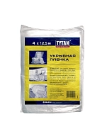 Пленка укрывная TYTAN Professional 4х12,5 м, 7 мкм, прозрачная