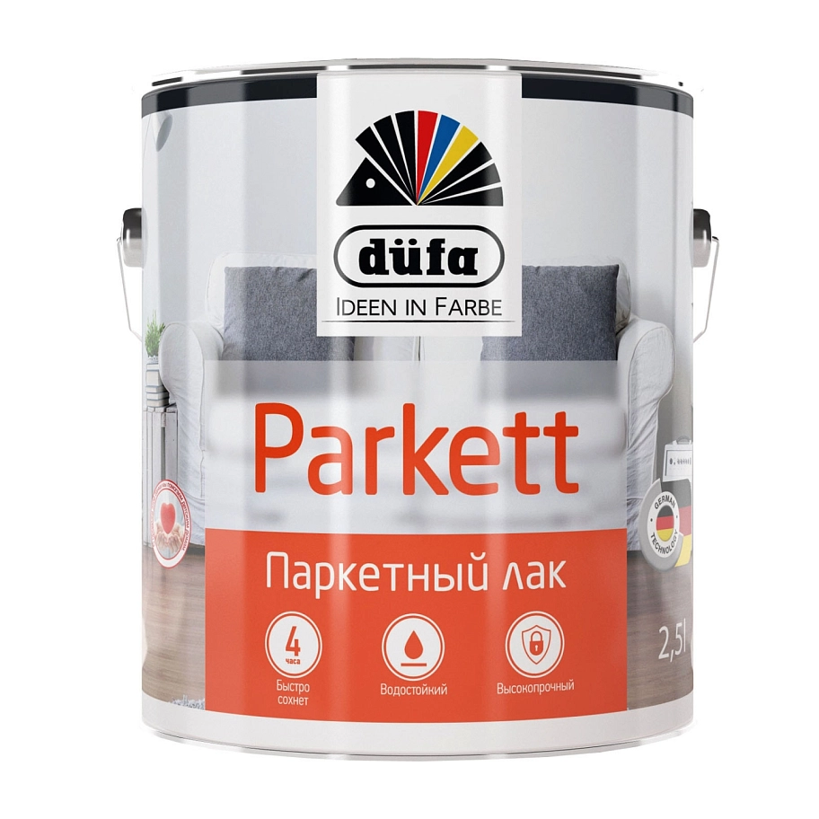 Dufa Parkett / Дюфа Паркетт Лак паркетный алкидно-уретановый полуматовый