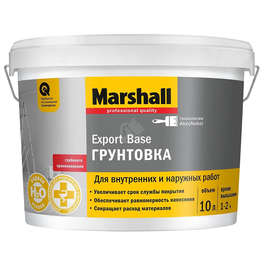 Грунт универсальный акриловый Marshall Export base 10 л.