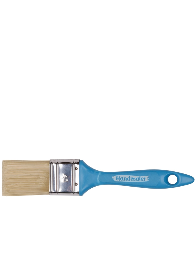 Handmaler Blue / Хэндмалер Синий Кисть плоская искусственная щетина пластиковая ручка