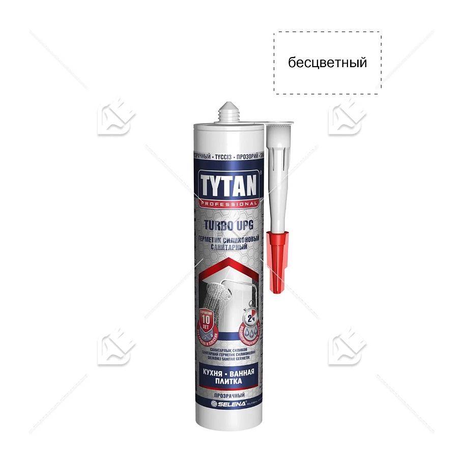 Герметик силиконовый санитарный Tytan Professional UPG TURBO белый 280 мл.